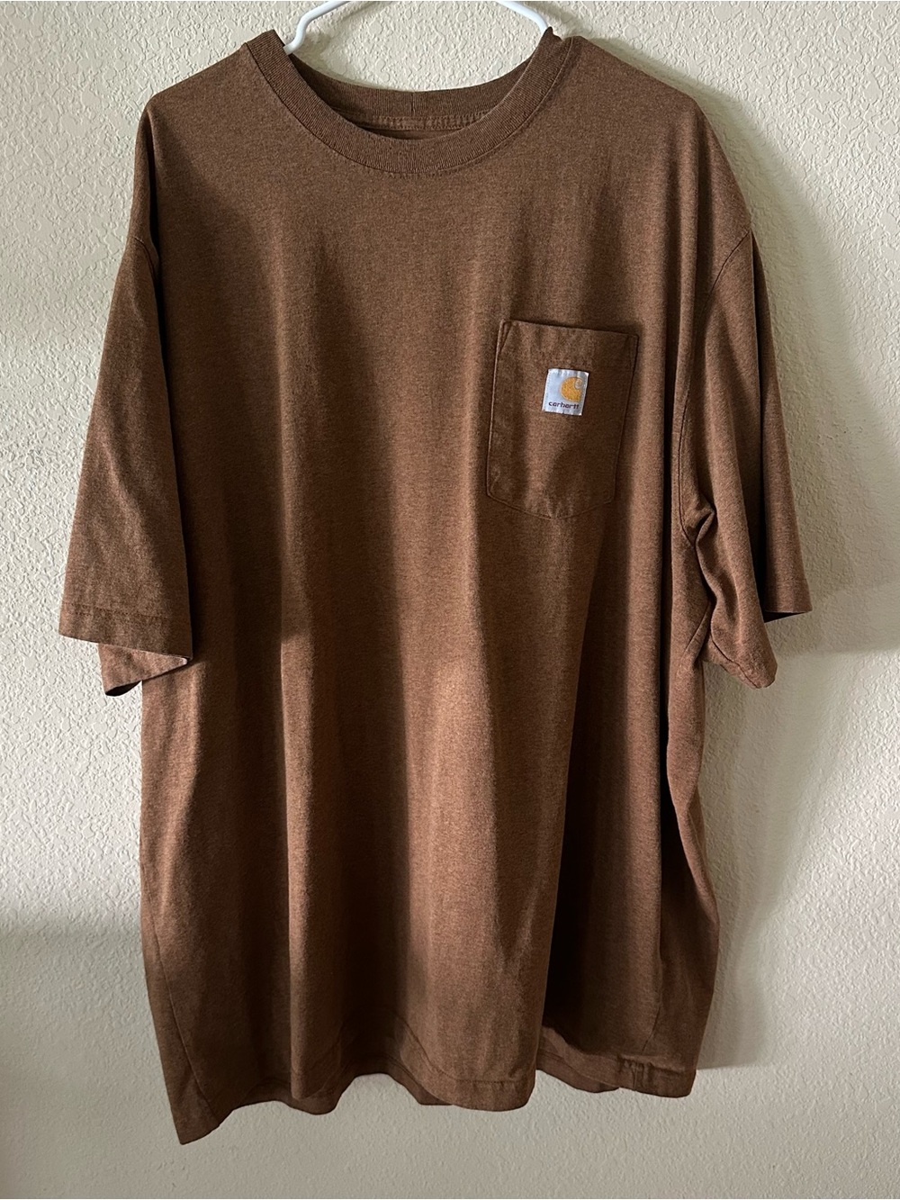 Carhartt Men's Brown Pocket T-Shirt 3 XL loose fit